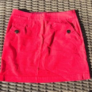 Red corduroy Vineyard vines skirt